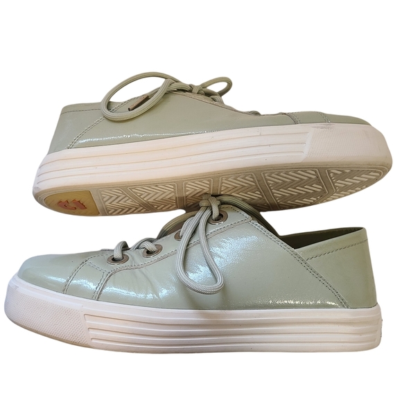 Earth 8 Rosewood Cedarwood Leather Comfort Sneakers Collapsible Heel Seafoam - Picture 5 of 9